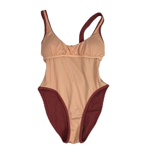 J. Crew Scrunchie Scoopneck One Piece Swim Suit size 8 - Picture 5 of 10